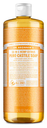 Dr Bronner's Organic Liquid Soap Citrus 18合1多用途清潔梘液 - 柑橘 32oz